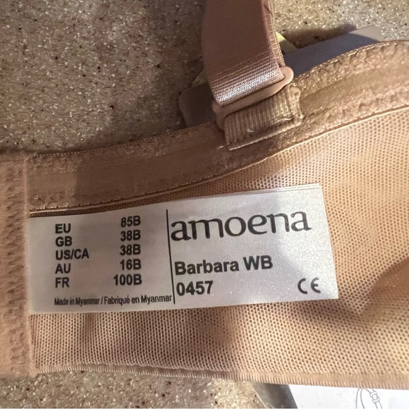 Masectomy Bra - NEW with Tags Amoena  Strapless Underwire Bra Barbara-0457 - Picture 11 of 13